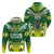 Cook Islands Rugby Custom Zip Hoodie The Kukis Go Champions