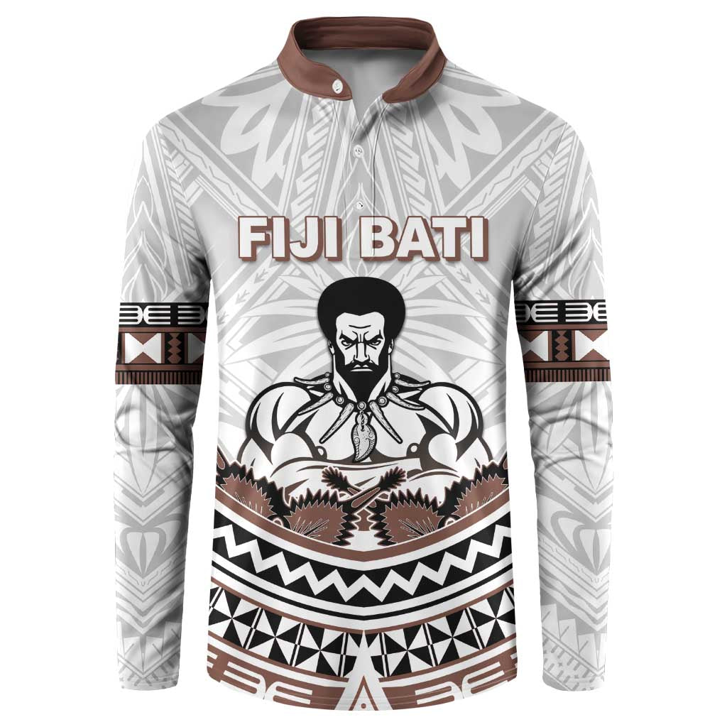 Fiji Rugby Custom Button Sweatshirt Fijian Bati Go Champions