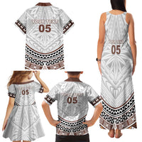 Fiji Rugby Custom Family Matching Tank Maxi Dress and Hawaiian Shirt Fijian Bati Go Champions