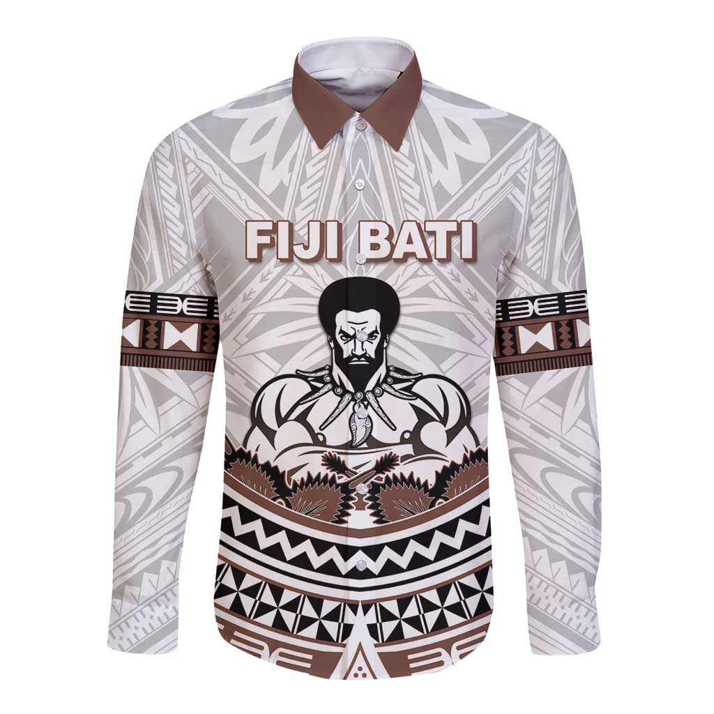 Fiji Rugby Custom Long Sleeve Button Shirt Fijian Bati Go Champions