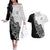 New Zealand Kiwi Rugby Custom Couples Matching Off The Shoulder Long Sleeve Dress and Hawaiian Shirt Go Champions Maori Pattern