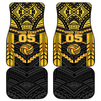 Custom Polynesia Beach Volleyball Car Mats Gold Polynesian Tribal Pattern LT05 - Polynesian Pride