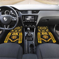 Custom Polynesia Beach Volleyball Car Mats Gold Polynesian Tribal Pattern LT05 Set 2pcs - Front Gold - Polynesian Pride