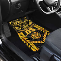 Custom Polynesia Beach Volleyball Car Mats Gold Polynesian Tribal Pattern LT05 - Polynesian Pride