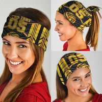 Custom Polynesia Beach Volleyball Neck Gaiter Gold Polynesian Tribal Pattern LT05 - Polynesian Pride