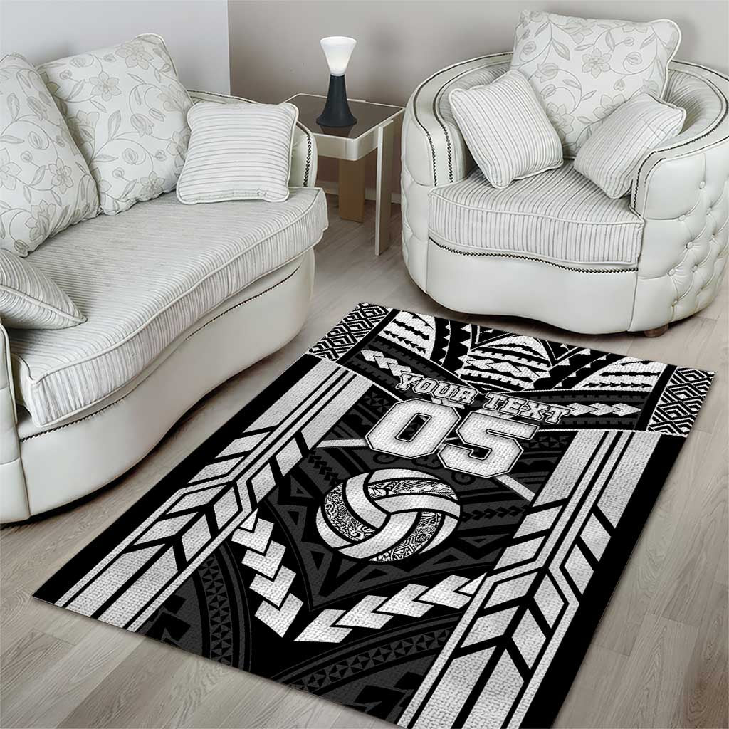 Custom Polynesia Beach Volleyball Area Rug Polynesian Tribal Pattern - Polynesian Pride