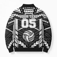 Custom Polynesia Beach Volleyball Bomber Puffer Jacket Polynesian Tribal Pattern LT05 - Polynesian Pride