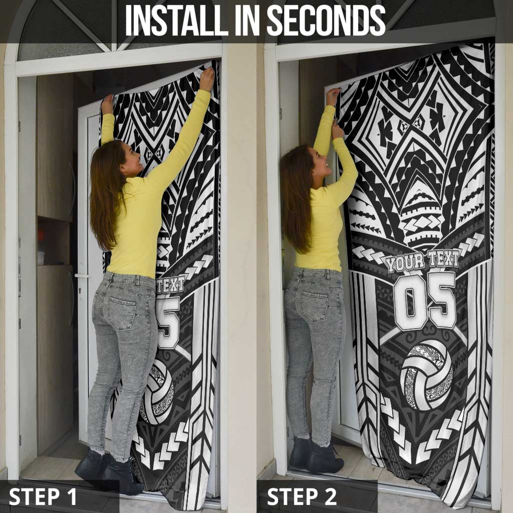Custom Polynesia Beach Volleyball Door Cover Polynesian Tribal Pattern LT05 - Polynesian Pride