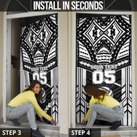 Custom Polynesia Beach Volleyball Door Cover Polynesian Tribal Pattern LT05 - Polynesian Pride