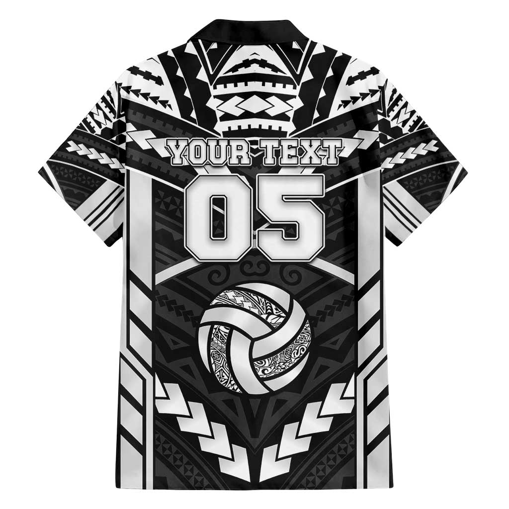 Custom Polynesia Beach Volleyball Family Matching Off Shoulder Short Dress and Hawaiian Shirt Polynesian Tribal Pattern - Polynesian Pride