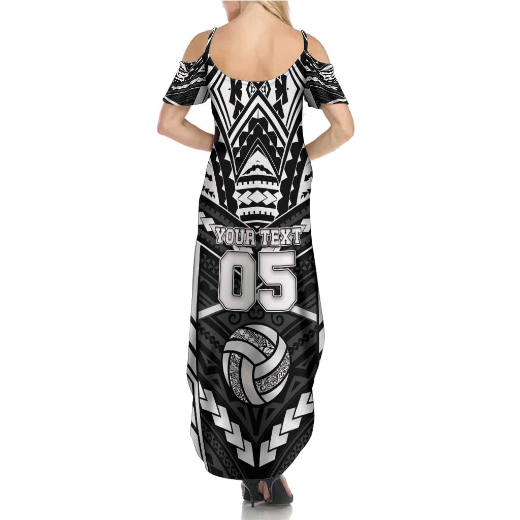 Custom Polynesia Beach Volleyball Family Matching Summer Maxi Dress and Hawaiian Shirt Polynesian Tribal Pattern - Polynesian Pride