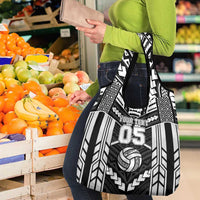Custom Polynesia Beach Volleyball Grocery Bag Polynesian Tribal Pattern - Polynesian Pride