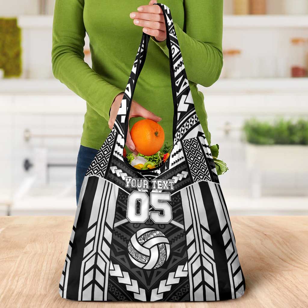 Custom Polynesia Beach Volleyball Grocery Bag Polynesian Tribal Pattern - Polynesian Pride