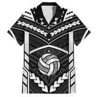 Custom Polynesia Beach Volleyball Hawaiian Shirt Polynesian Tribal Pattern LT05 Black - Polynesian Pride