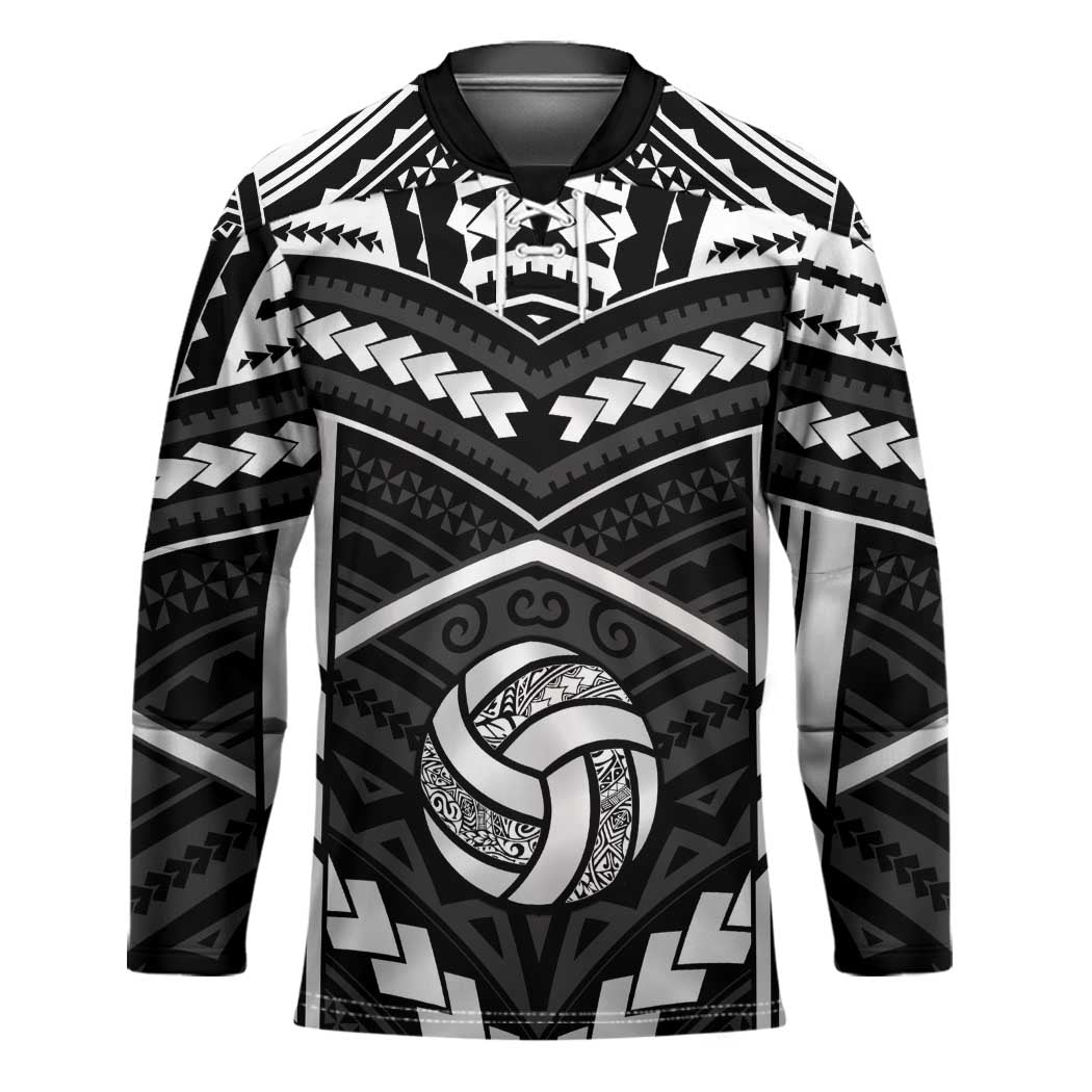 Custom Polynesia Beach Volleyball Hockey Jersey Polynesian Tribal Pattern - Polynesian Pride