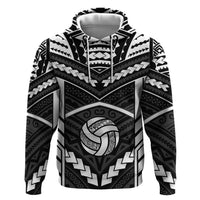 Custom Polynesia Beach Volleyball Hoodie Polynesian Tribal Pattern - Polynesian Pride