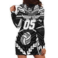 Custom Polynesia Beach Volleyball Hoodie Dress Polynesian Tribal Pattern - Polynesian Pride