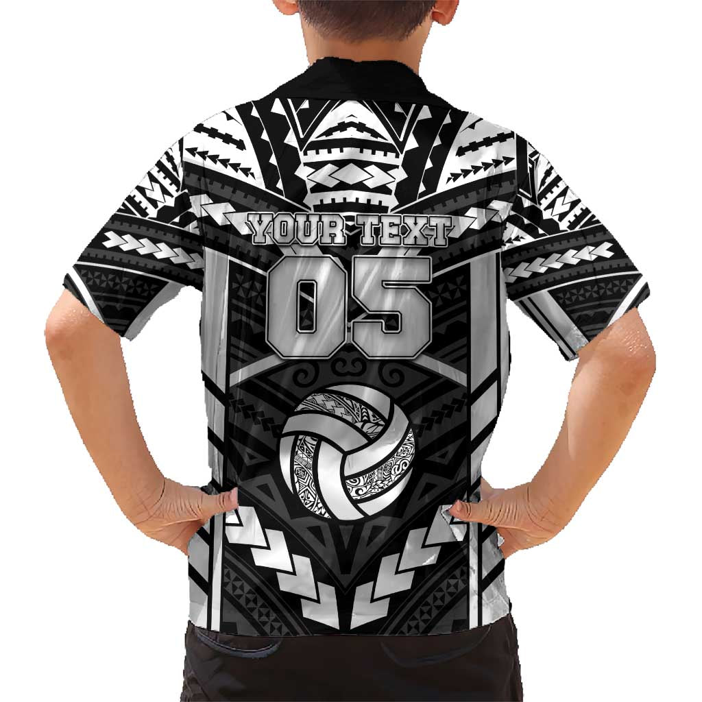 Custom Polynesia Beach Volleyball Kid Hawaiian Shirt Polynesian Tribal Pattern - Polynesian Pride