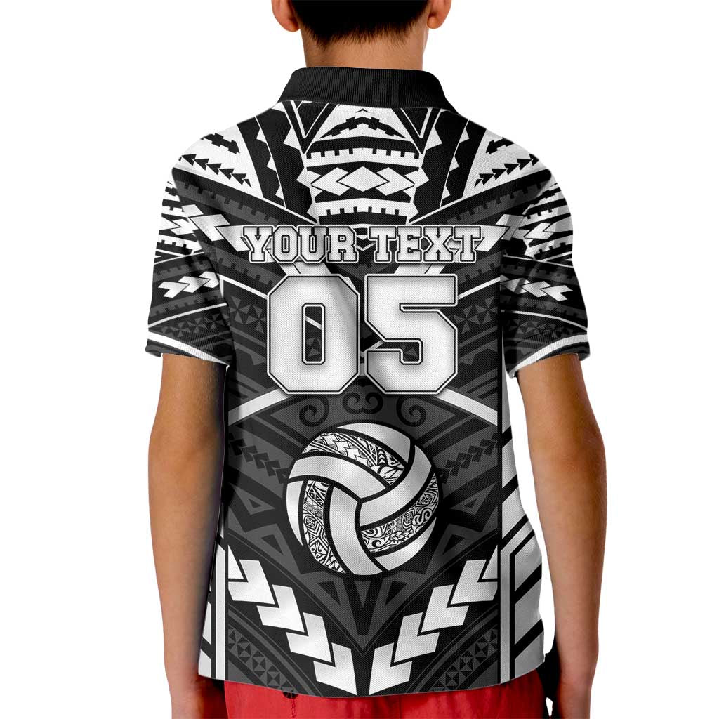 Custom Polynesia Beach Volleyball Kid Polo Shirt Polynesian Tribal Pattern - Polynesian Pride
