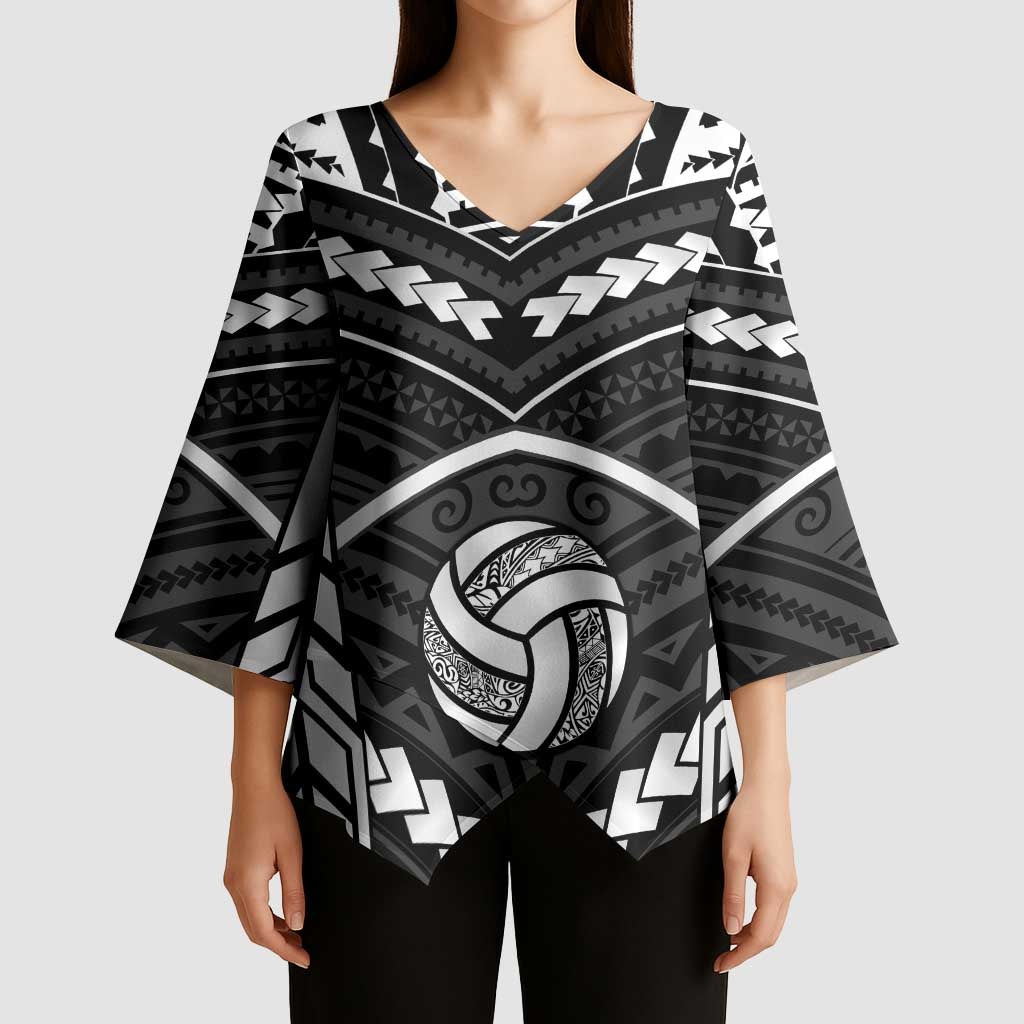 Custom Polynesia Beach Volleyball Kimono Sleeve Blouse Polynesian Tribal Pattern LT05 - Polynesian Pride