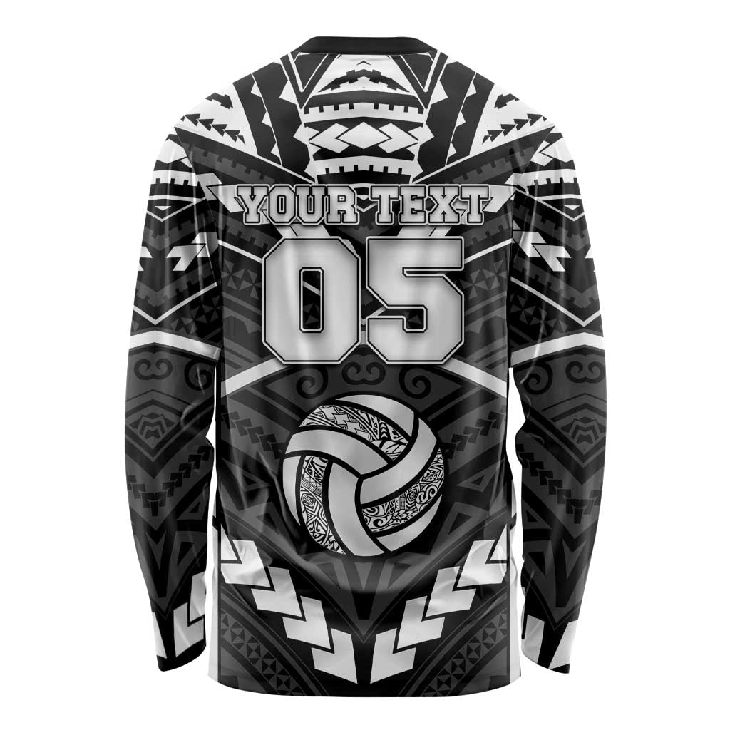 Custom Polynesia Beach Volleyball Long Sleeve Shirt Polynesian Tribal Pattern LT05 - Polynesian Pride