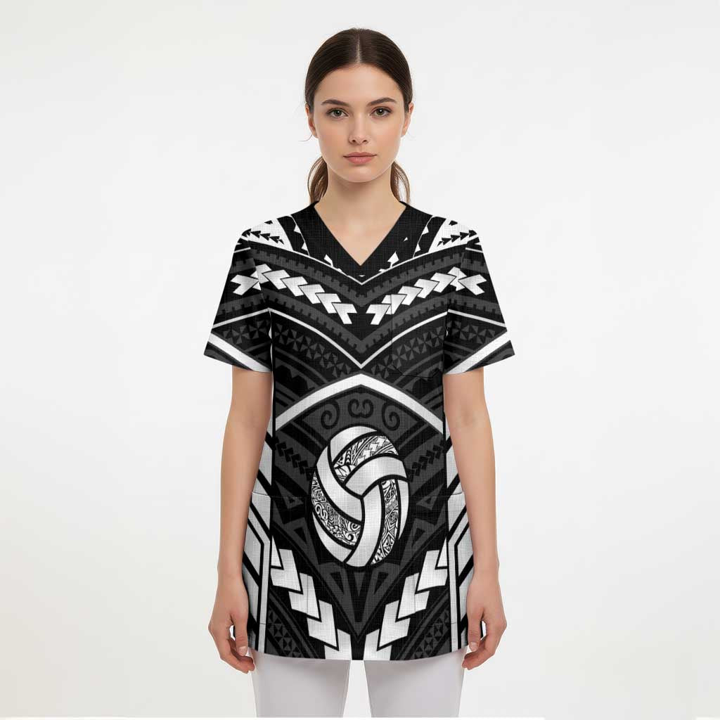 Custom Polynesia Beach Volleyball Scrub Top Polynesian Tribal Pattern LT05 - Polynesian Pride