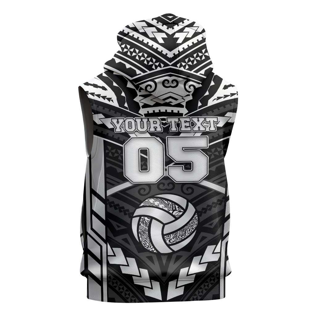 Custom Polynesia Beach Volleyball Sleeveless Hoodie Polynesian Tribal Pattern LT05 - Polynesian Pride