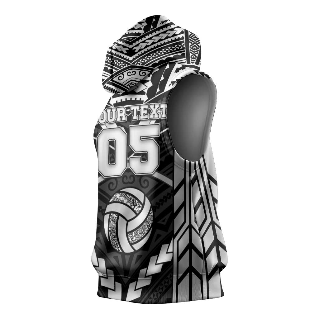 Custom Polynesia Beach Volleyball Sleeveless Hoodie Polynesian Tribal Pattern LT05 - Polynesian Pride
