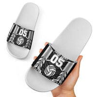 Custom Polynesia Beach Volleyball Slide Sandals Polynesian Tribal Pattern - Polynesian Pride