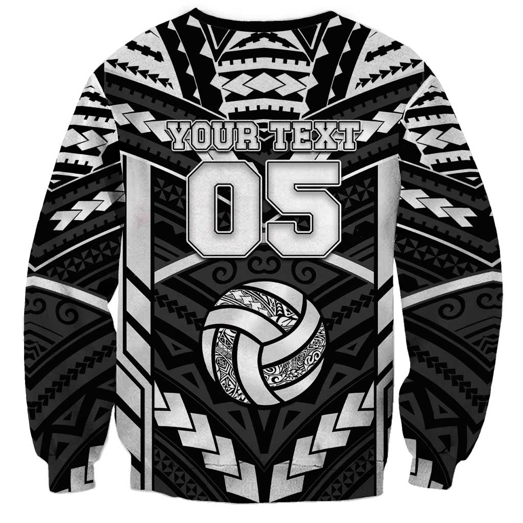 Custom Polynesia Beach Volleyball Sweatshirt Polynesian Tribal Pattern LT05 - Polynesian Pride