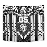 Custom Polynesia Beach Volleyball Tapestry Polynesian Tribal Pattern - Polynesian Pride