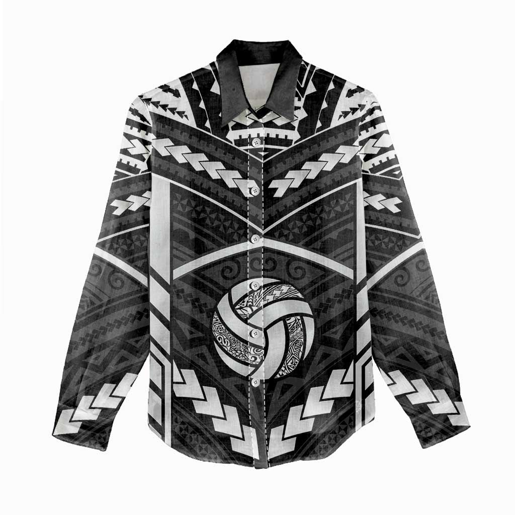 Custom Polynesia Beach Volleyball Women Casual Shirt Polynesian Tribal Pattern - Polynesian Pride