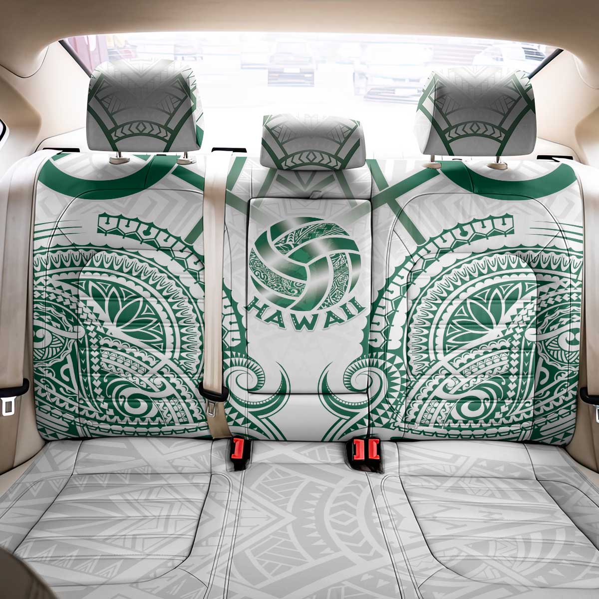 Hawaii Volleyball Back Car Seat Cover Polynesian Pattern LT05 - Polynesian Pride