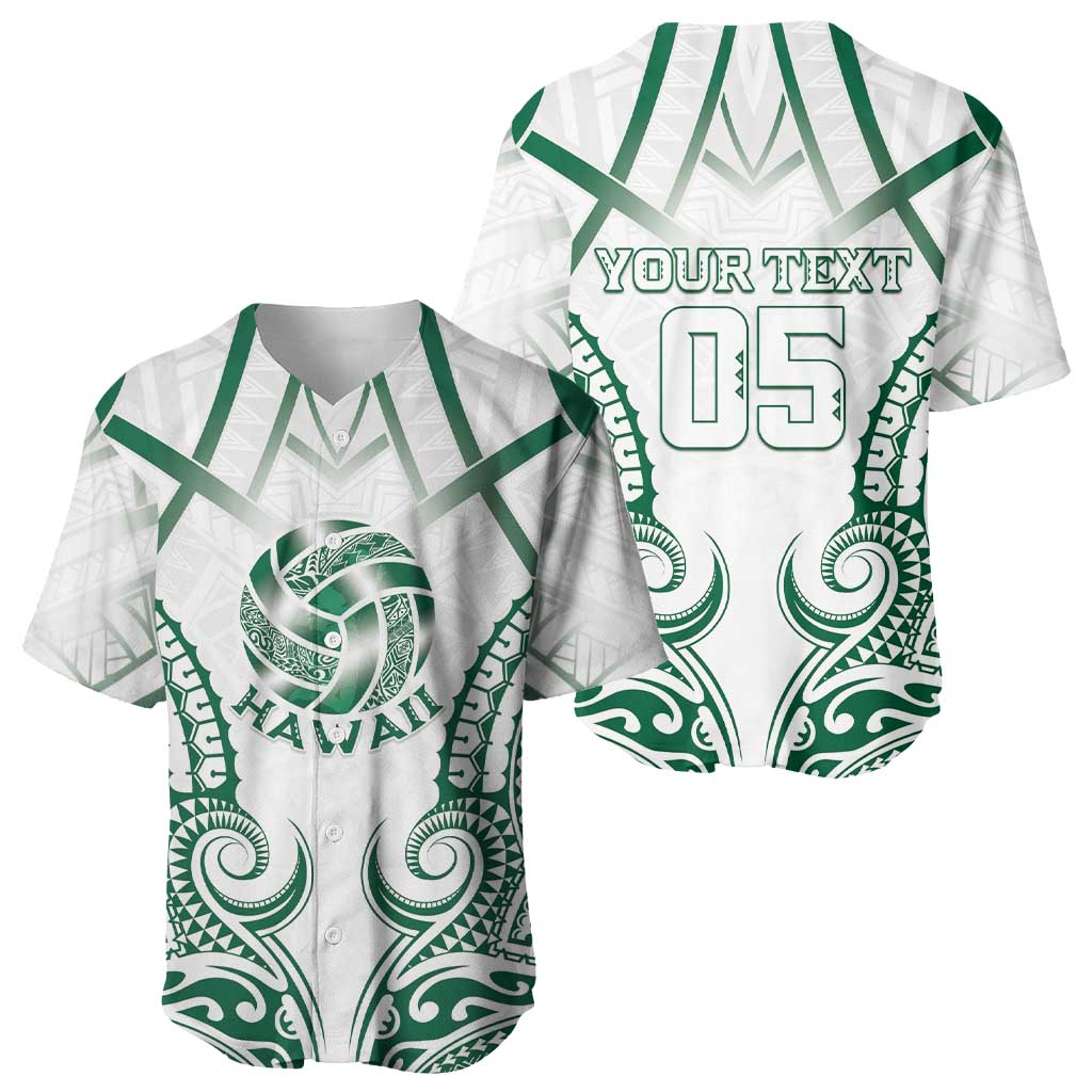 Custom Hawaii Volleyball Baseball Jersey Polynesian Pattern LT05 - Polynesian Pride