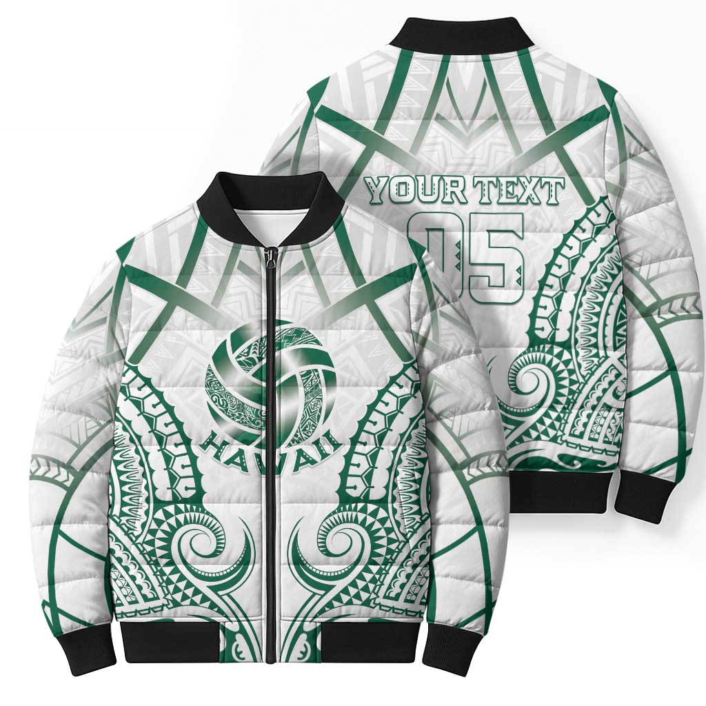 Custom Hawaii Volleyball Bomber Puffer Jacket Polynesian Pattern LT05 - Polynesian Pride