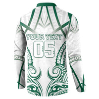 Custom Hawaii Volleyball Button Sweatshirt Polynesian Pattern LT05 - Polynesian Pride