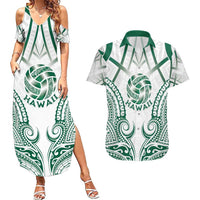 Custom Hawaii Volleyball Couples Matching Summer Maxi Dress and Hawaiian Shirt Polynesian Pattern - Polynesian Pride