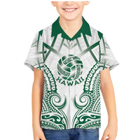 Custom Hawaii Volleyball Family Matching Mermaid Dress and Hawaiian Shirt Polynesian Pattern - Polynesian Pride