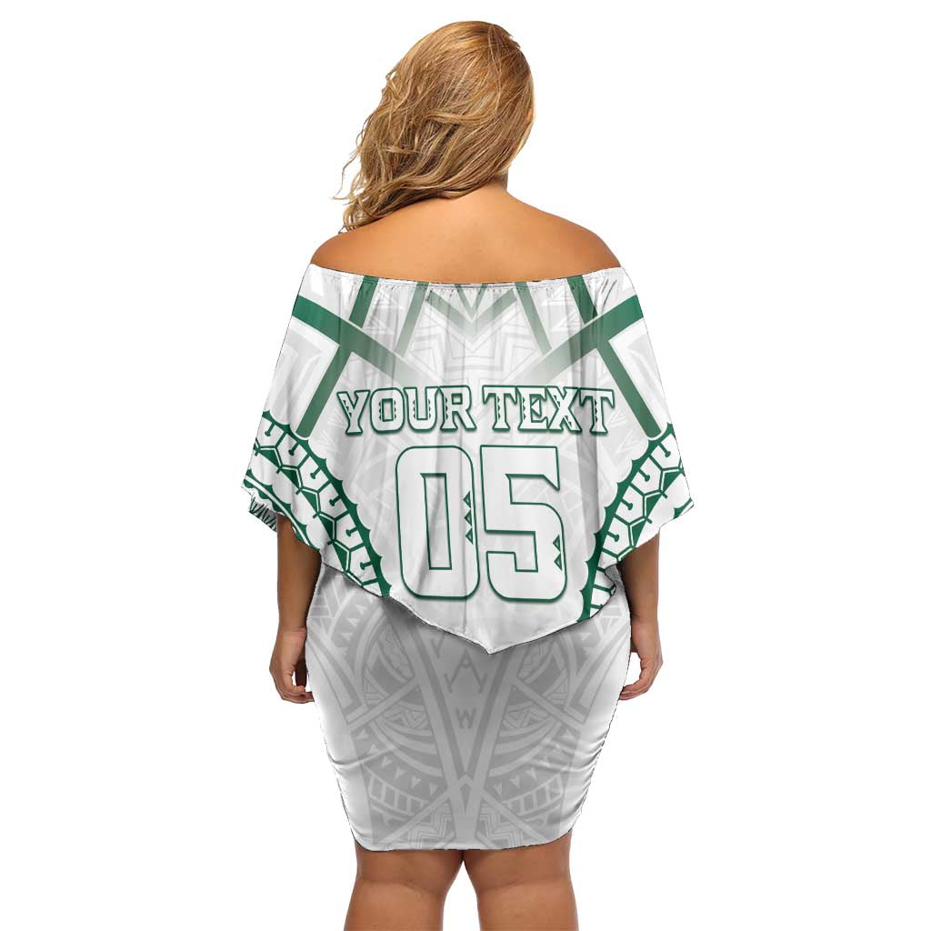 Custom Hawaii Volleyball Family Matching Off Shoulder Short Dress and Hawaiian Shirt Polynesian Pattern - Polynesian Pride