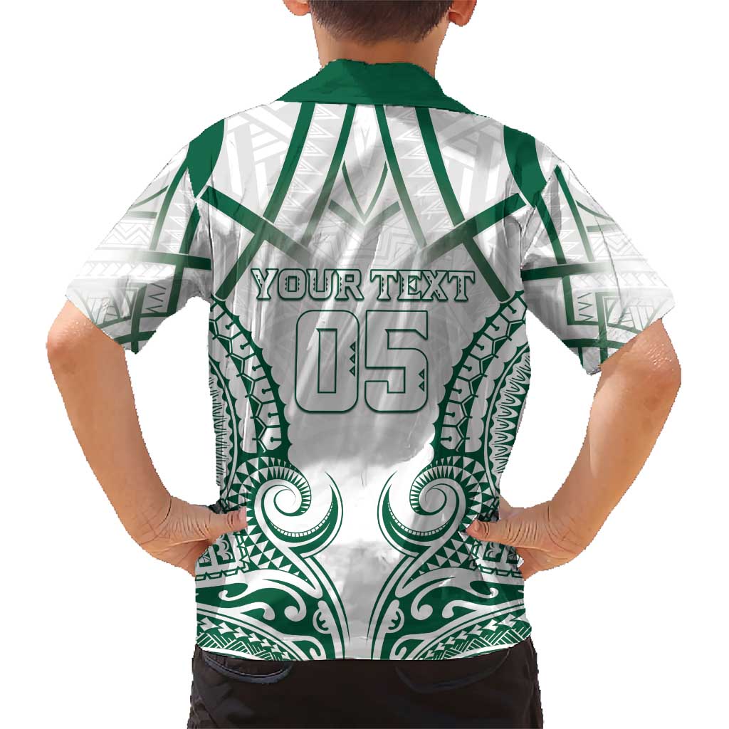 Custom Hawaii Volleyball Family Matching Short Sleeve Bodycon Dress and Hawaiian Shirt Polynesian Pattern - Polynesian Pride