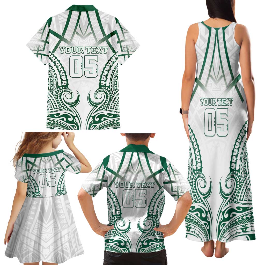 Custom Hawaii Volleyball Family Matching Tank Maxi Dress and Hawaiian Shirt Polynesian Pattern - Polynesian Pride