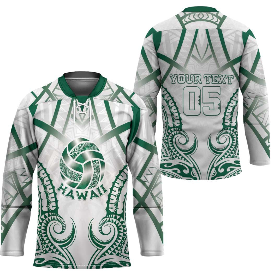 Custom Hawaii Volleyball Hockey Jersey Polynesian Pattern - Polynesian Pride
