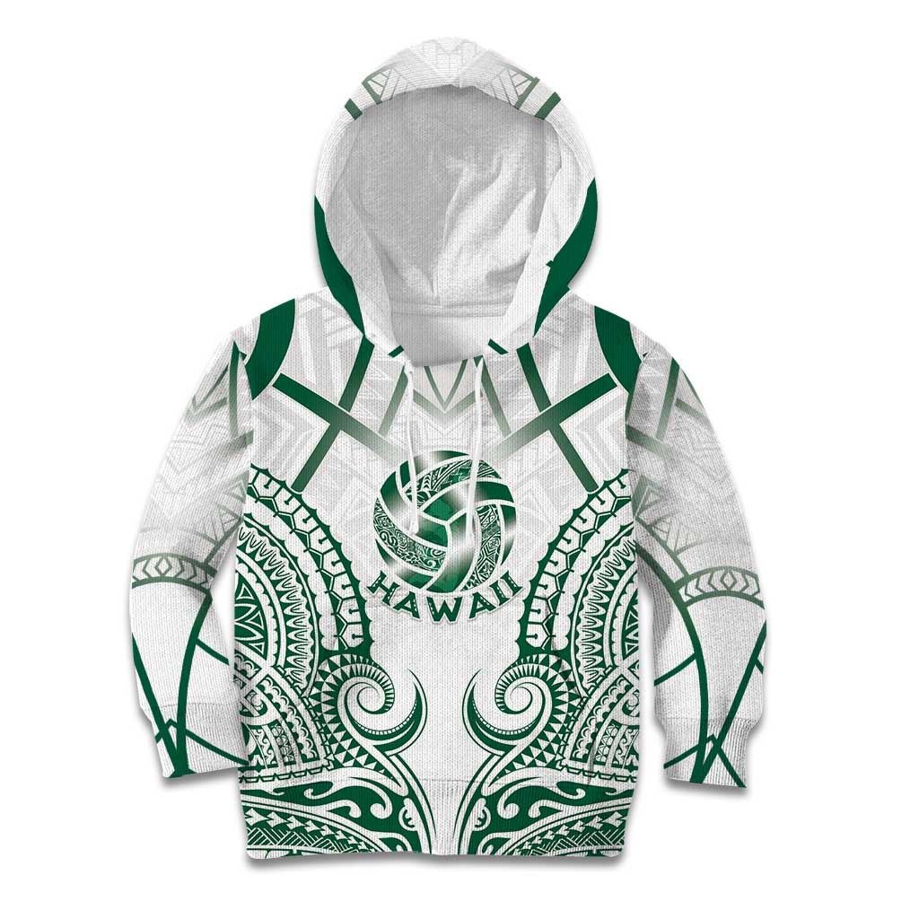Custom Hawaii Volleyball Kid Hoodie Polynesian Pattern - Polynesian Pride