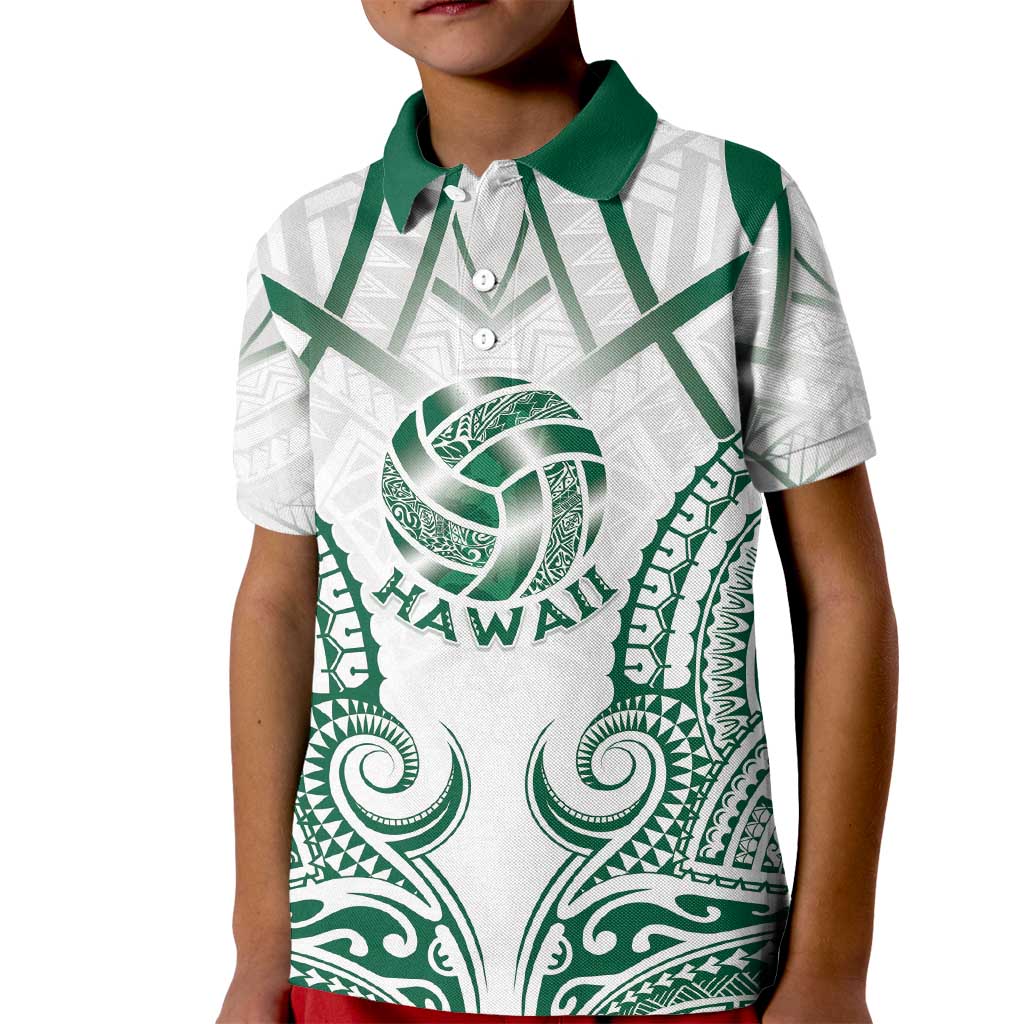 Custom Hawaii Volleyball Kid Polo Shirt Polynesian Pattern - Polynesian Pride