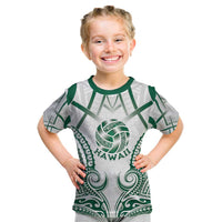 Custom Hawaii Volleyball Kid T Shirt Polynesian Pattern - Polynesian Pride