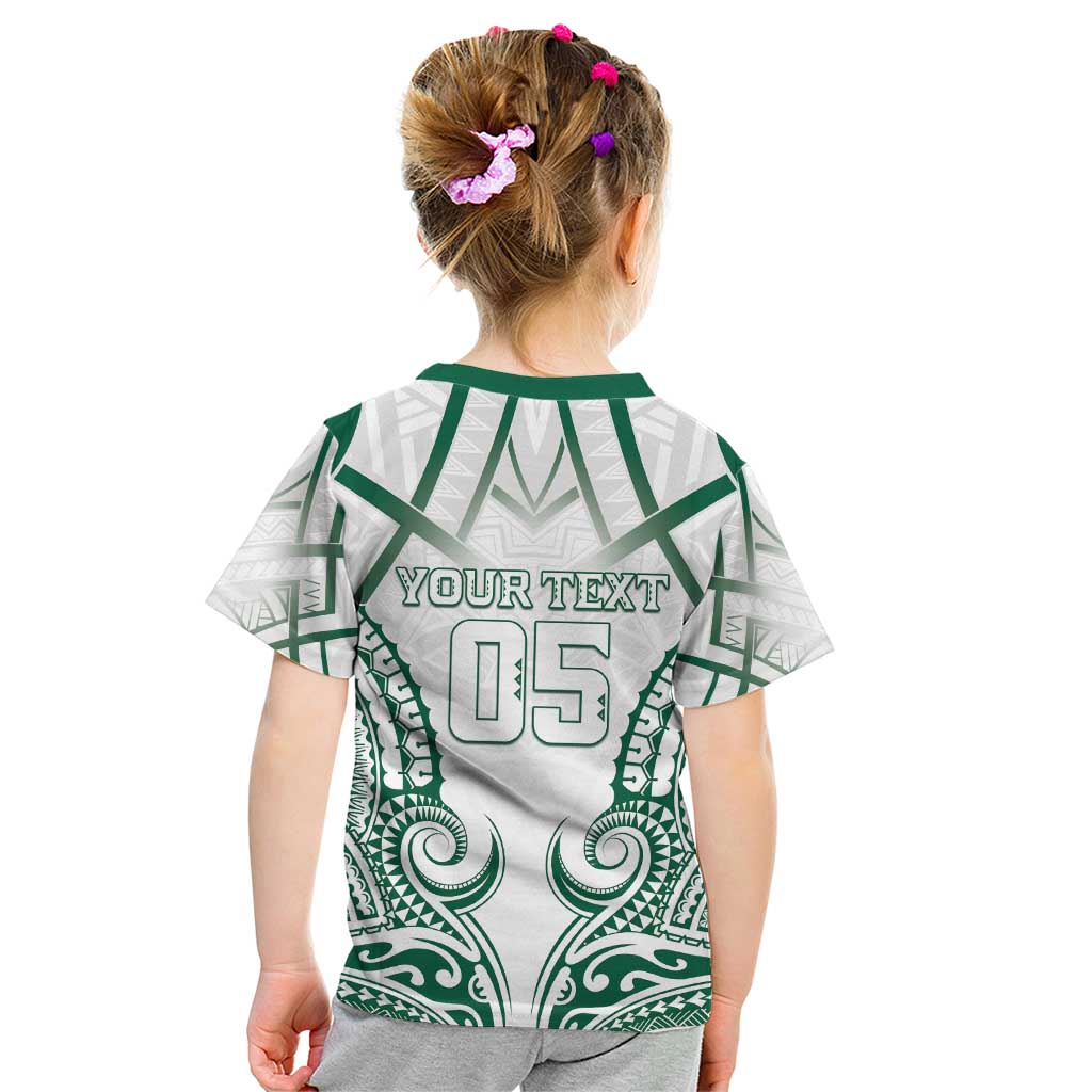 Custom Hawaii Volleyball Kid T Shirt Polynesian Pattern - Polynesian Pride