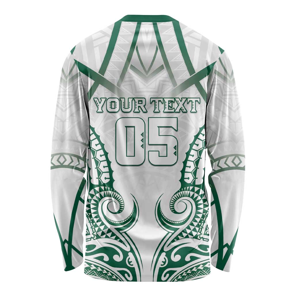 Custom Hawaii Volleyball Long Sleeve Shirt Polynesian Pattern LT05 - Polynesian Pride