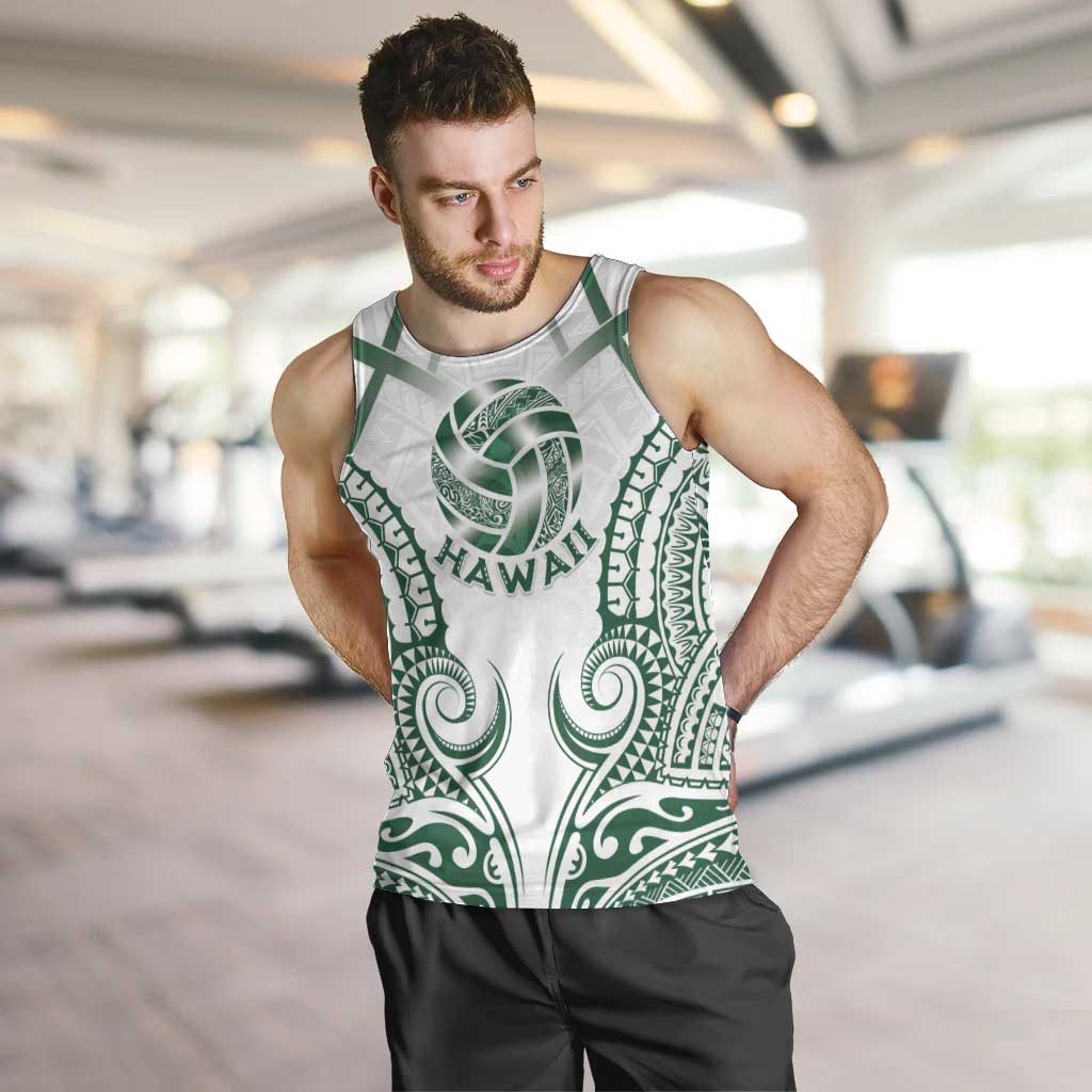 Custom Hawaii Volleyball Men Tank Top Polynesian Pattern LT05 Teal - Polynesian Pride