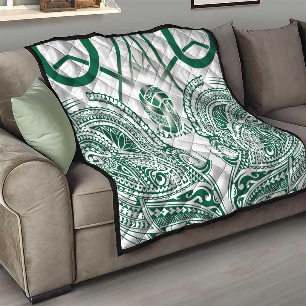 Hawaii Volleyball Quilt Polynesian Pattern - Polynesian Pride