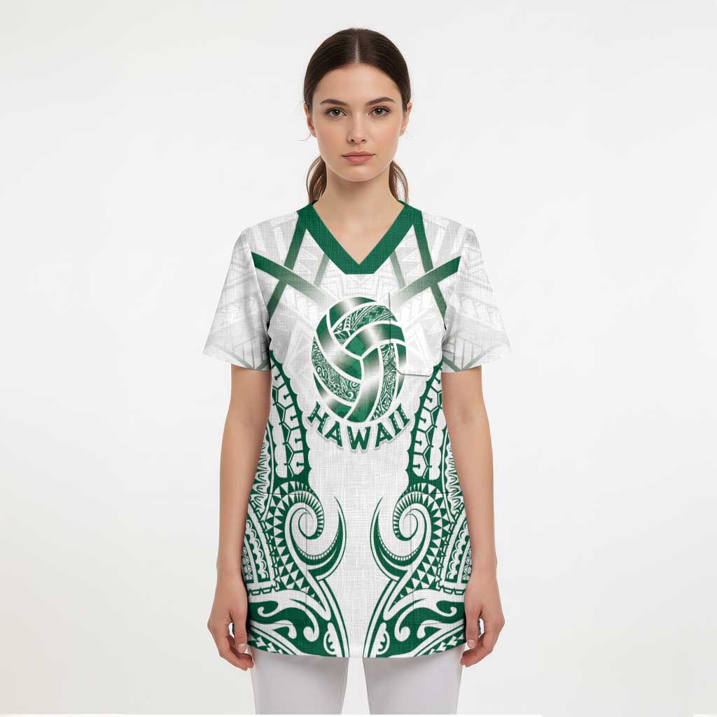 Custom Hawaii Volleyball Scrub Top Polynesian Pattern LT05 - Polynesian Pride